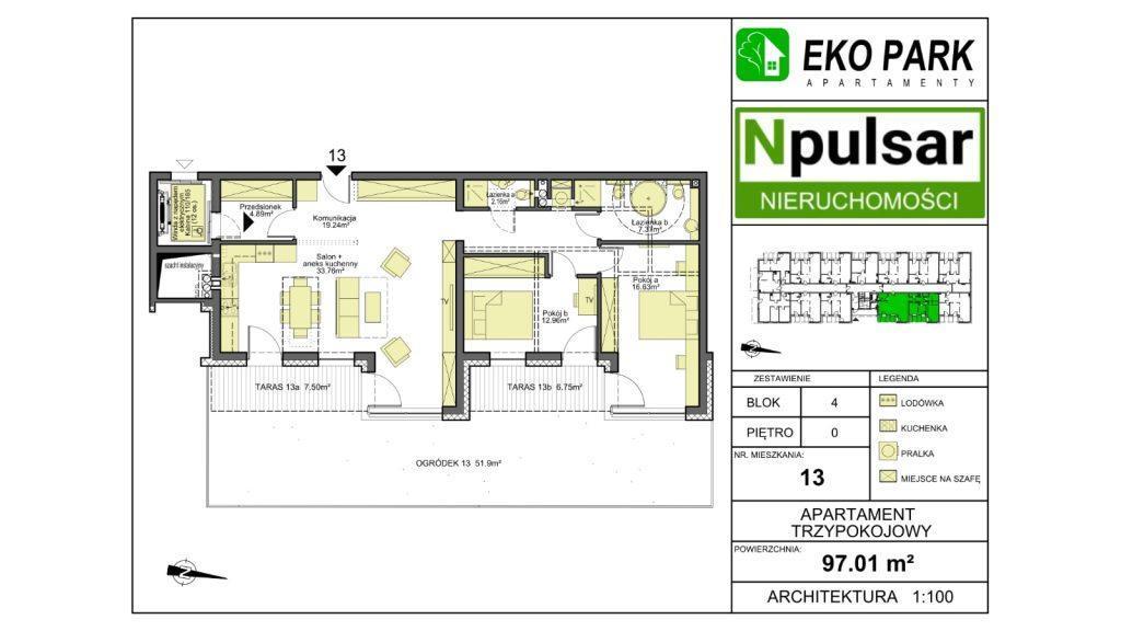 Mieszkanie nr.13 97,01m2