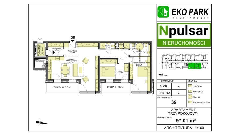 Mieszkanie nr.39 97,01m2